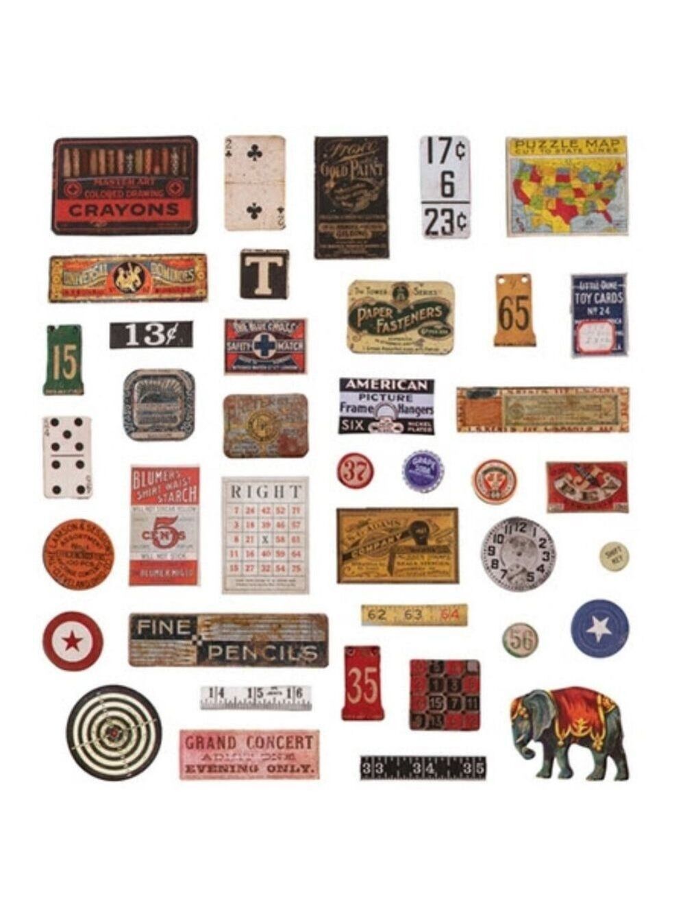 Tim Holtz Junk Drawer ephemera pack